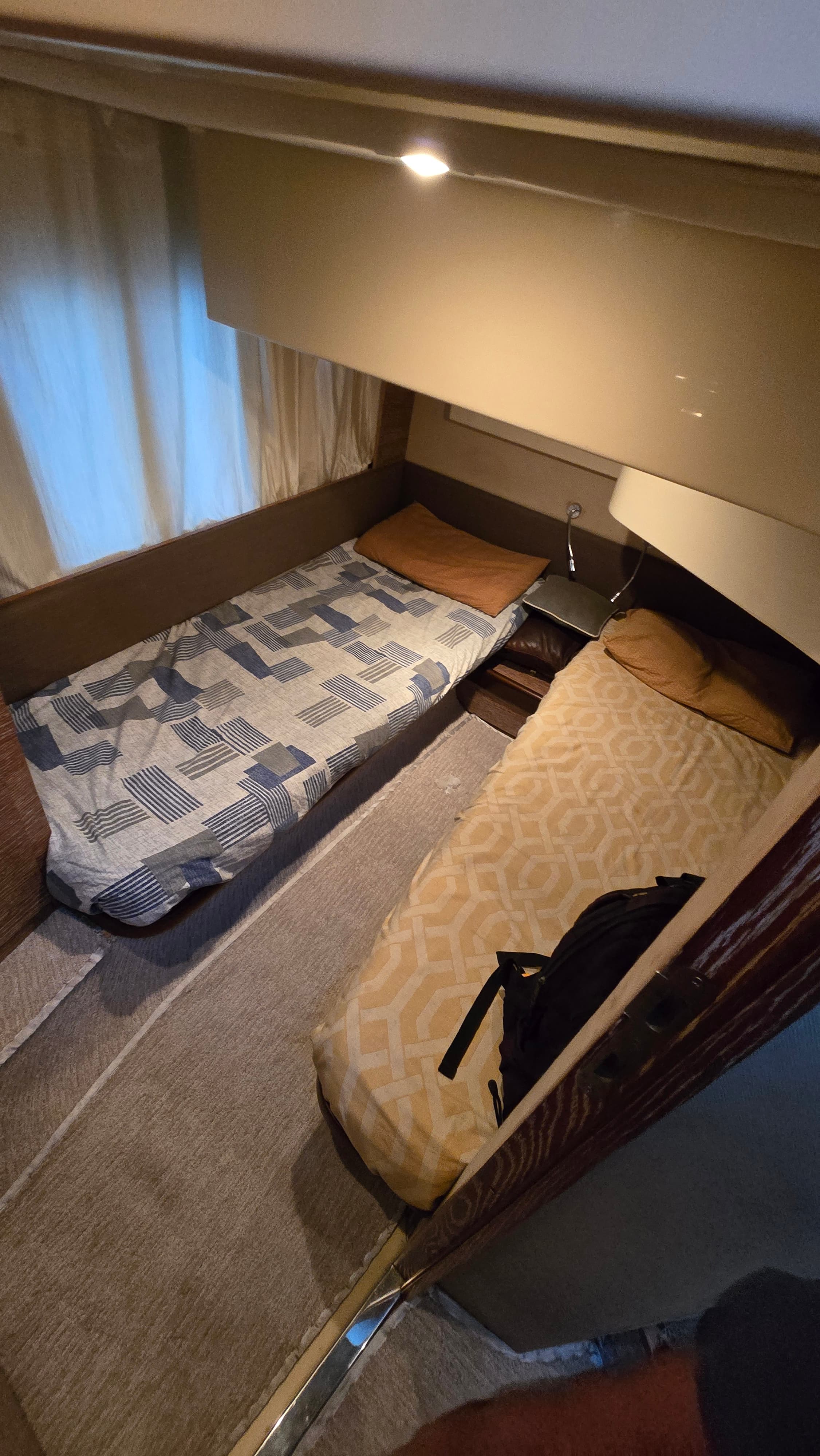 The second guest cabin with berths and storage